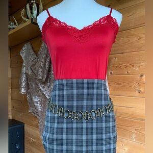 Y2K Bronze Chain‎ Link Statement Belt